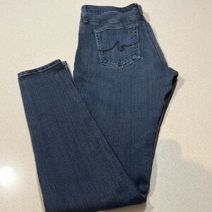 AG Adriano Goldschmied denim Farrah high rise skinny jeans Size 29R dark wash